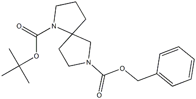 7-BENZYL 1-TERT-BUTYL 1,7-DIAZASPIRO[4.4]NONANE-1,7-DICARBOXYLATE Struktur