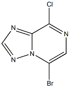 5-broMo-8-chloro-[1,2,4]triazolo[1,5-a]pyrazine Struktur