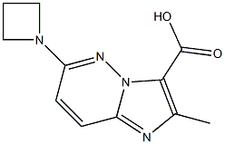 6-(azetidin-1-yl)-2-MethyliMidazo[1,2-b]pyridazine-3-carboxylic acid Struktur