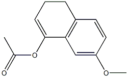 3,4-dihydro-7-Methoxynaphthalen-1-yl acetate Struktur