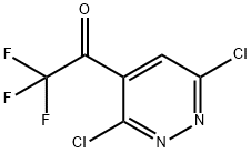 1-(3,6-dichloropyridazin-4-yl)-2,2,2-trifluoroethanone Struktur