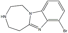 7-broMo-2,3,4,5-tetrahydro-1H-benzo[4,5]iMidazo[1,2-d][1,4]diazepine Struktur