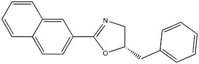 (S)-5-Benzyl-2-(naphthalen-2-yl)-4,5-dihydrooxazole Struktur