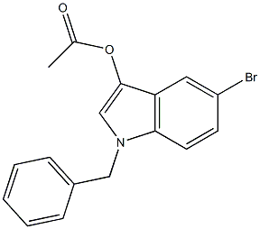 Acetic acid 1-benzyl-5-broMo-1H-indol-3-yl ester Struktur