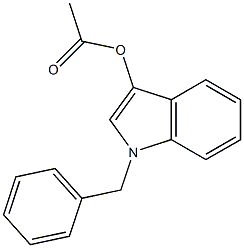 Acetic acid 1-benzyl-1H-indol-3-yl ester Struktur