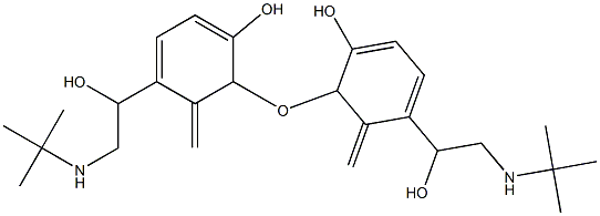 1,1'-[oxybis[Methylene(4-hydroxy-1,3-phenylene)]]bis[2-[(1,1- diMethylethyl)aMino]ethanol] Struktur