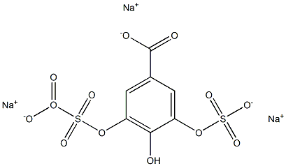 5-Carboxy-2-hydroxyphenyl Sulfate 3-O-Sulfate SodiuM Struktur