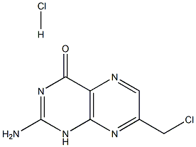 2-AMino-7-(chloroMethyl)pteridin-4(1H)-one Hydrochloride Struktur