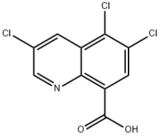 3,5,6-Trichloroquinoline-8-carboxylic Acid Struktur