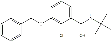 (3-(benzyloxy)-2-chlorophenyl)(tert-butylaMino)Methanol Struktur