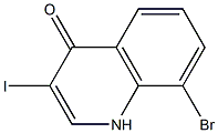 8-BroMo-3-iodo-1H-quinolin-4-one Struktur