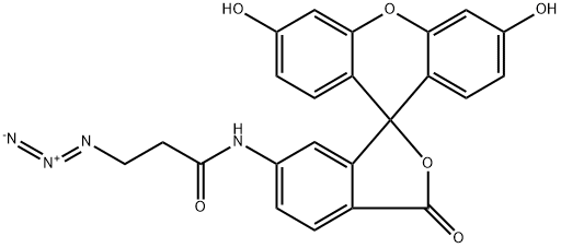 6-Carboxyfluorescein-azide Struktur