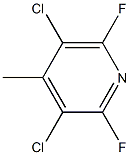 3,5-Dichloro-2,6-difluoro-4-Methylpyridine, 97% Struktur