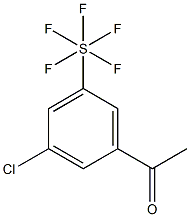 3'-Chloro-5'-(pentafluorothio)acetophenone, 97% Struktur