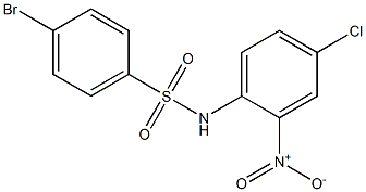 4-BroMo-N-(4-chloro-2-nitrophenyl)benzenesulfonaMide, 97% Struktur