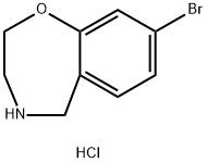 8-BroMo-2,3,4,5-tetrahydrobenzo[f][1,4]oxazepine hydrochloride Struktur