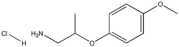 2-(4-METHOXY-PHENOXY)-PROPYLAMINE HCL Struktur