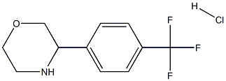 3-[4-(TRIFLUOROMETHYL)PHENYL]MORPHOLINE HCL Struktur