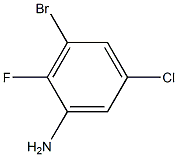 3-BROMO-5-CHLORO-2-FLUOROANILINE Struktur