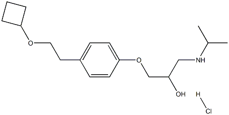 1-[4-(2-Cyclobutoxyethyl)phenoxy]-3-(isopropylaMino)propan-2-ol Hydrochloride Struktur