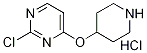 2-CHLORO-4-(PIPERIDIN-4-YLOXY)PYRIMIDINEHYDROCHLORIDE Struktur