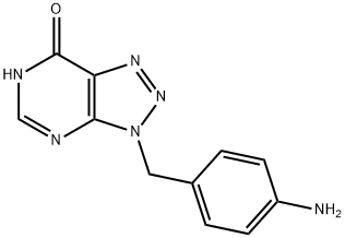 3-(4-AMINOBENZYL)-3H-[1,2,3]TRIAZOLO[4,5-D]PYRIMIDIN-7-OL Struktur