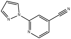 2-(1H-PYRAZOL-1-YL)ISONICOTINONITRILE Struktur