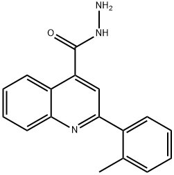 2-(2-METHYLPHENYL)QUINOLINE-4-CARBOHYDRAZIDE Struktur