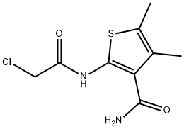 2-[(CHLOROACETYL)AMINO]-4,5-DIMETHYLTHIOPHENE-3-CARBOXAMIDE Struktur