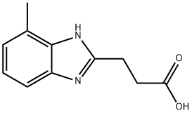 3-(4-METHYL-1H-BENZIMIDAZOL-2-YL)PROPANOIC ACID Struktur