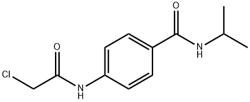 4-[(CHLOROACETYL)AMINO]-N-ISOPROPYLBENZAMIDE Struktur