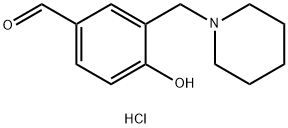 4-HYDROXY-3-PIPERIDIN-1-YLMETHYL-BENZALDEHYDEHYDROCHLORIDE Struktur