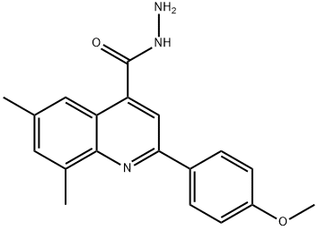 2-(4-METHOXYPHENYL)-6,8-DIMETHYLQUINOLINE-4-CARBOHYDRAZIDE Struktur