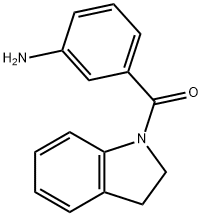 (3-AMINOPHENYL)(2,3-DIHYDRO-1H-INDOL-1-YL)-METHANONE Struktur