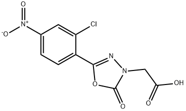 [5-(2-chloro-4-nitrophenyl)-2-oxo-1,3,4-oxadiazol-3(2h)-yl]acetic acid Struktur