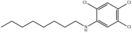 2,4,5-Trichloro-N-octylaniline Struktur