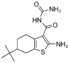 2-Amino-N-(aminocarbonyl)-6-tert-butyl-4,5,6,7-tetrahydro-1-benzothiophene-3-carb Struktur