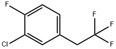 2-Chloro-1-fluoro-4-(2,2,2-trifluoroethyl)-benzene Struktur