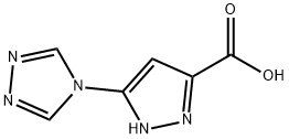 3-(4H-1,2,4-Triazol-4-yl)-1H-pyrazole-5-carboxylic acid Struktur