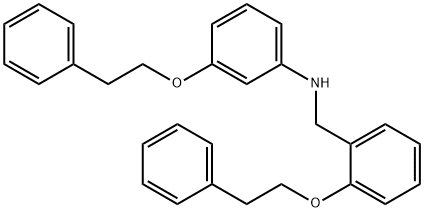 3-(Phenethyloxy)-N-[2-(phenethyloxy)benzyl]aniline Struktur