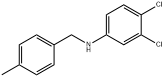 3,4-Dichloro-N-(4-methylbenzyl)aniline Struktur