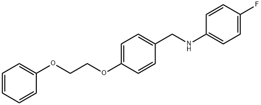 4-Fluoro-N-[4-(2-phenoxyethoxy)benzyl]aniline Struktur