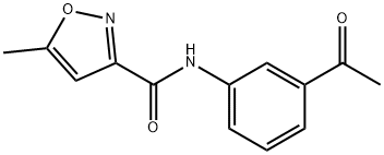 N-(3-Acetylphenyl)-5-methylisoxazole-3-carboxamide Struktur