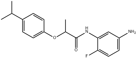 N-(5-Amino-2-fluorophenyl)-2-(4-isopropylphenoxy)-propanamide Struktur