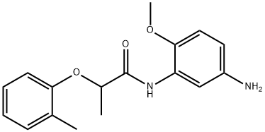 N-(5-Amino-2-methoxyphenyl)-2-(2-methylphenoxy)-propanamide Struktur