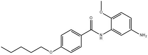 N-(5-Amino-2-methoxyphenyl)-4-(pentyloxy)benzamide Struktur