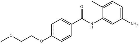 N-(5-Amino-2-methylphenyl)-4-(2-methoxyethoxy)-benzamide Struktur