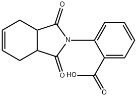 2-(1,3-dioxo-1,3,3a,4,7,7a-hexahydro-2H-isoindol-2-yl)benzoic acid Struktur