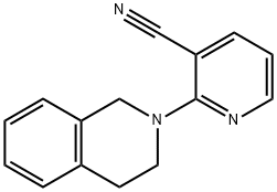 2-(3,4-dihydroisoquinolin-2(1H)-yl)nicotinonitrile Struktur