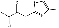 2-chloro-N-(4-methyl-1,3-thiazol-2-yl)propanamide Struktur